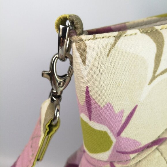 Vera Bradley Retired Portobello Road Pink Bag Tote Double Handles + Shoulder - Picture 4 of 10